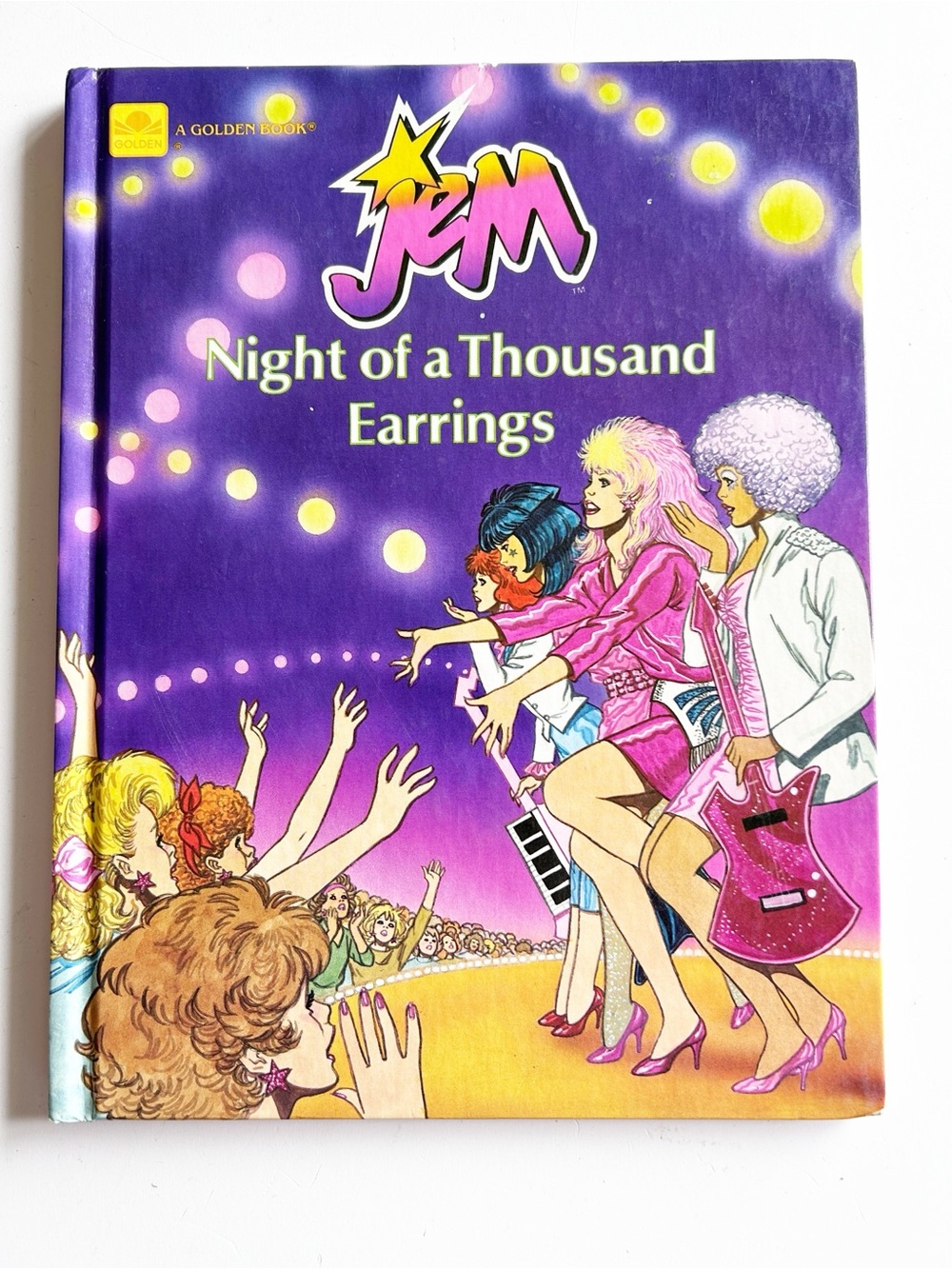 A Golden Book JEM Night of a Thousand Earrings Hardcover Book 1986